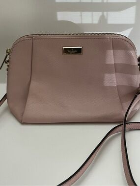 Kate Spade Pink Pebbled Leather Dome Crossbody Bag